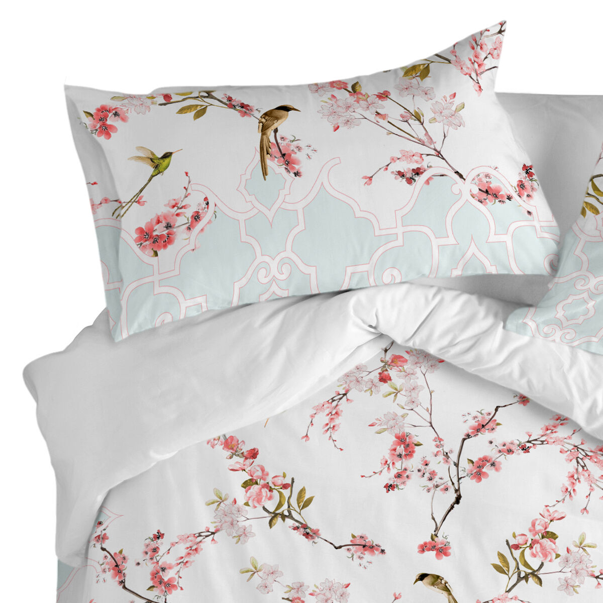 Kussensloopset HappyFriday Sakura Multicolour 50 x 75 cm 15 x 1 x 38 cm 2 Onderdelen